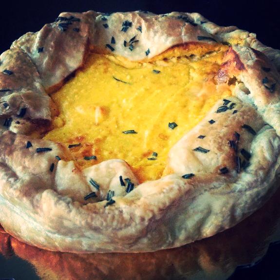 quiche with pumpkin and ricotta cheese