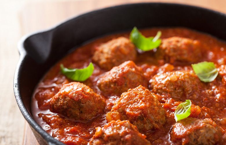 Meatballs with Red Sauce
